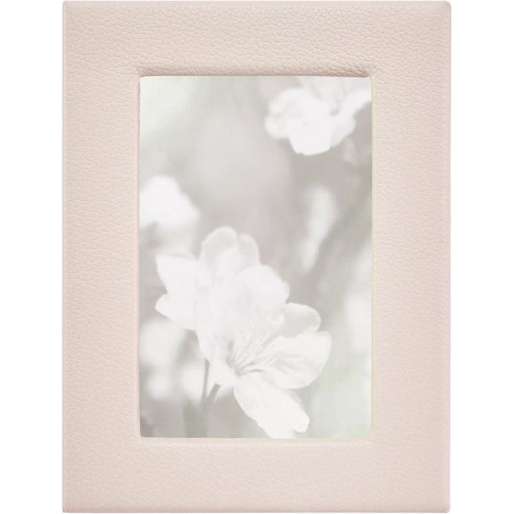 4" x 6" Leather Studio Frame - Light Pink