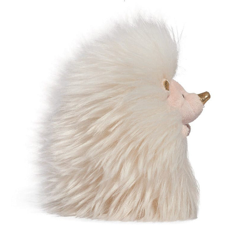  FAO Schwarz -  6" Sparklers Toy Plush Hedgehog - White Gold -  Plush