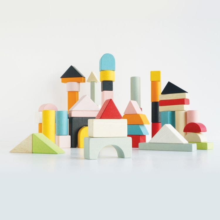  Le Toy Van -  60 Piece Colourful Building Blocks -  Preschool