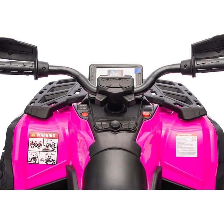 Can Am Outlander 24V 4x4 2-Seater Ride on Car - Pink