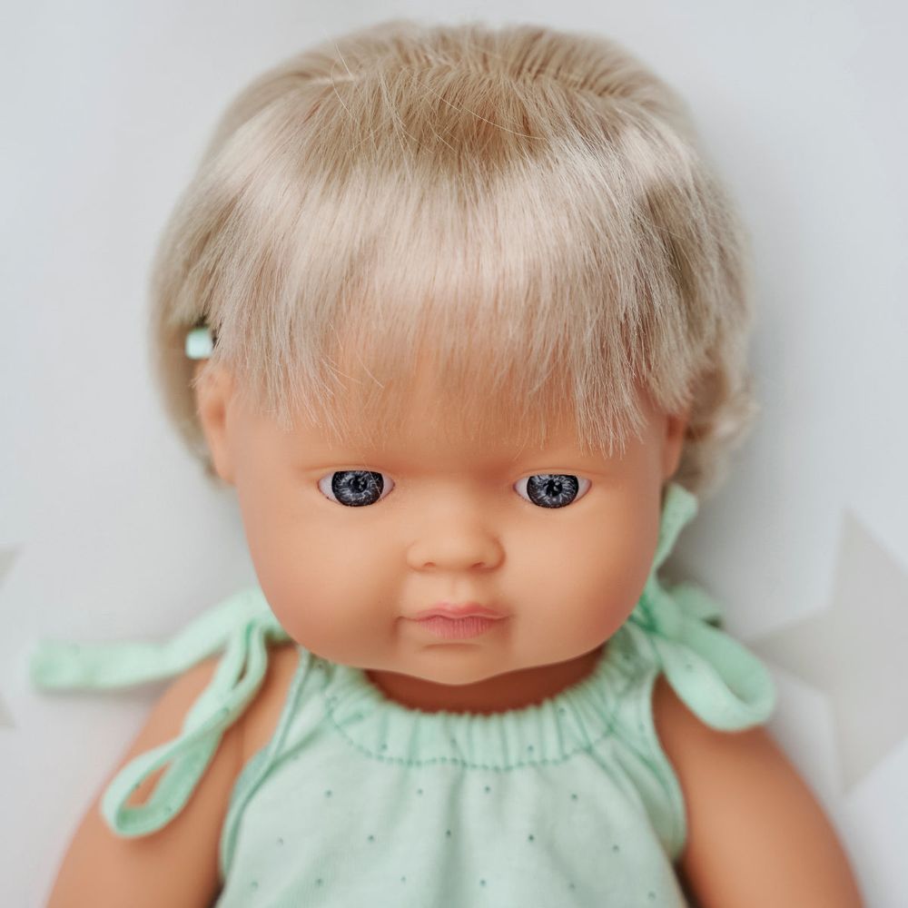 15" Baby Doll Caucasian Girl with Hearing Aid