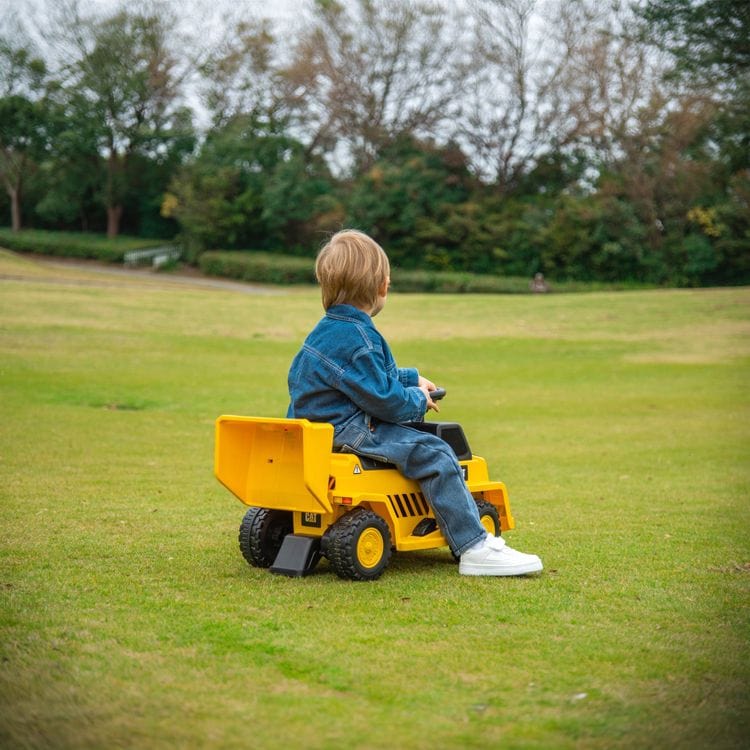 Freddo -  6V CAT Dump Truck 1-Seater Ride On Toy -  Outdoor