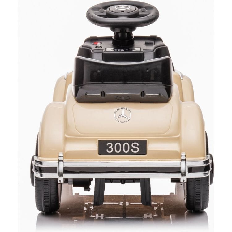 6V Mercedes Benz 300S 1-Seater Mini Ride On Car - Beige | Freddo