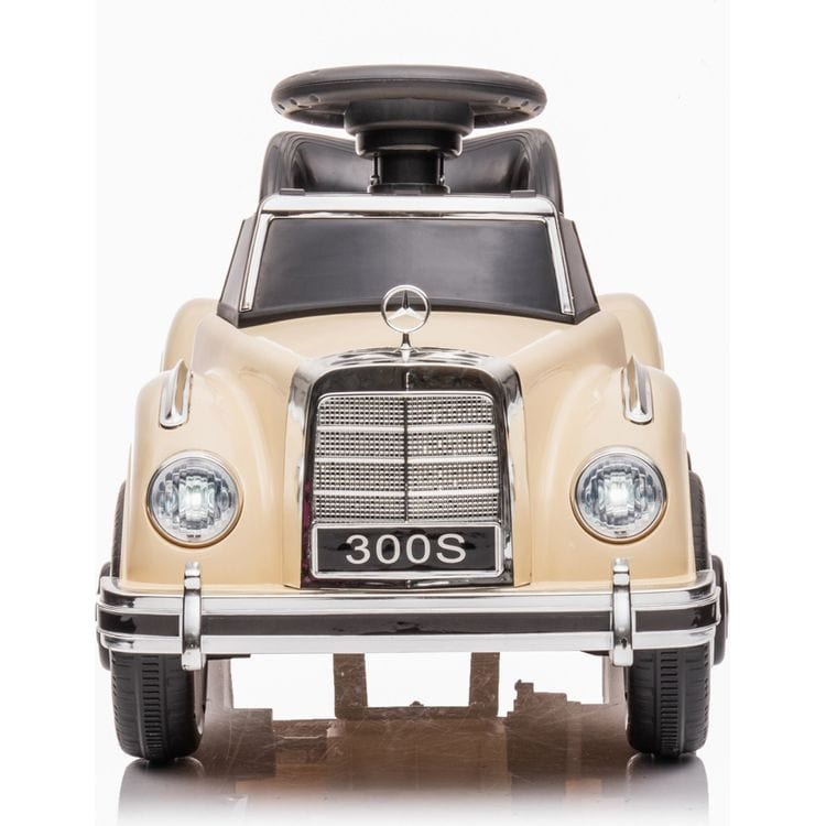 6V Mercedes Benz 300S 1-Seater Mini Ride On Car - Beige | Freddo