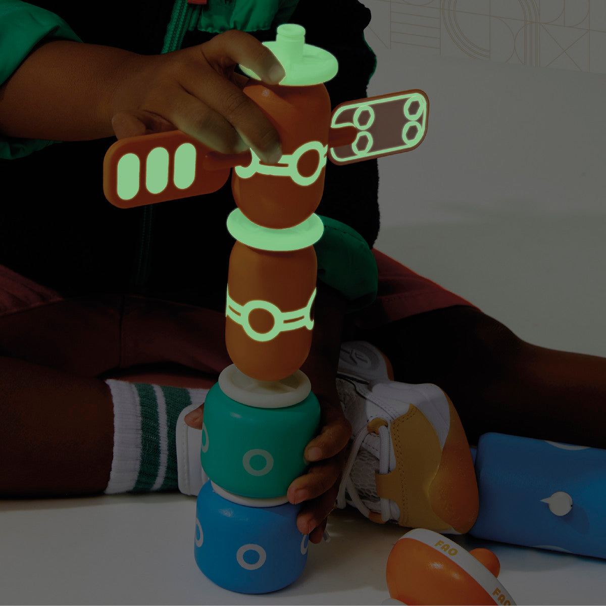 Galaxy Glow Space Blocks Construction Set