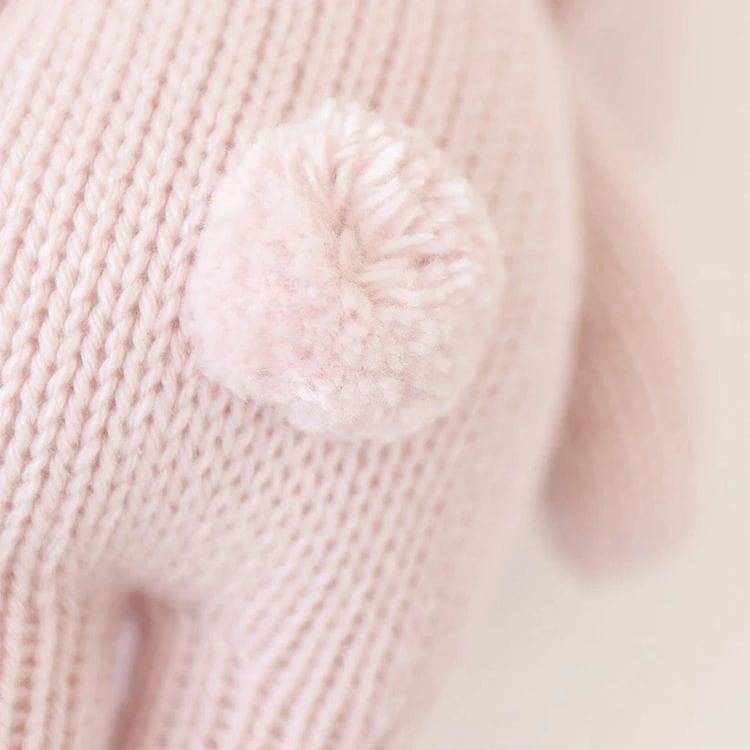  Cuddle And Kind -  7" Baby Bunny (Lilac) Hand-Knit Doll -  Plush