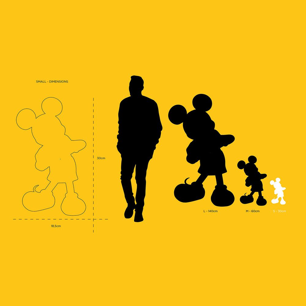 Mickey Mouse With Love 12" Kelly Hoppen Figurine - Black & Gold