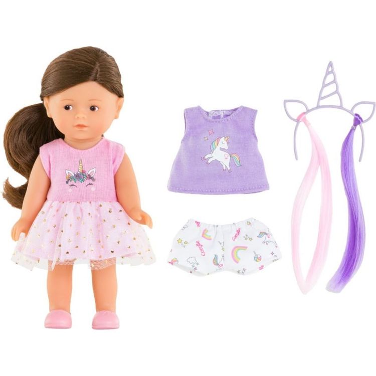 Mini Corolline Romy Unicorn 8" Doll Set