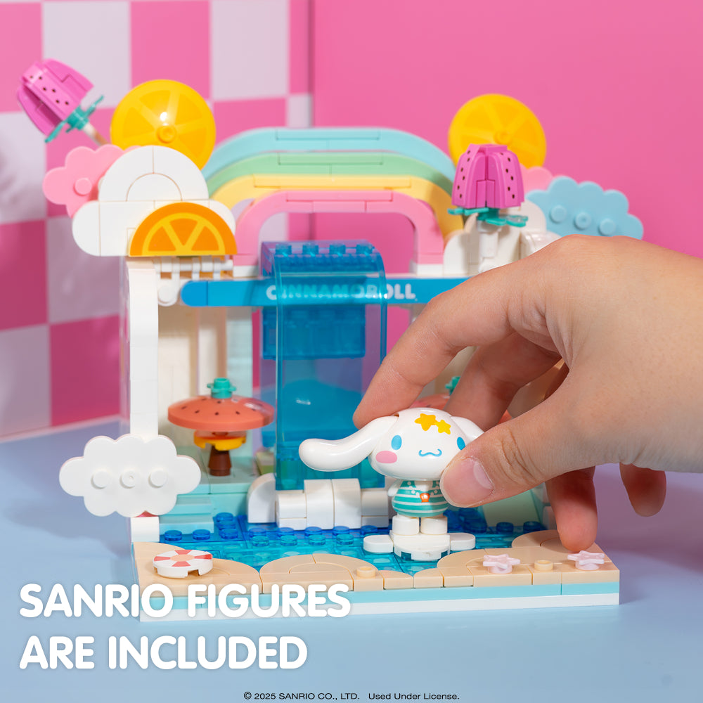 Hello 様 専門 Sanrio Building Blocks Summer Wunderland - Cinnamoroll Wave Pool Cafe