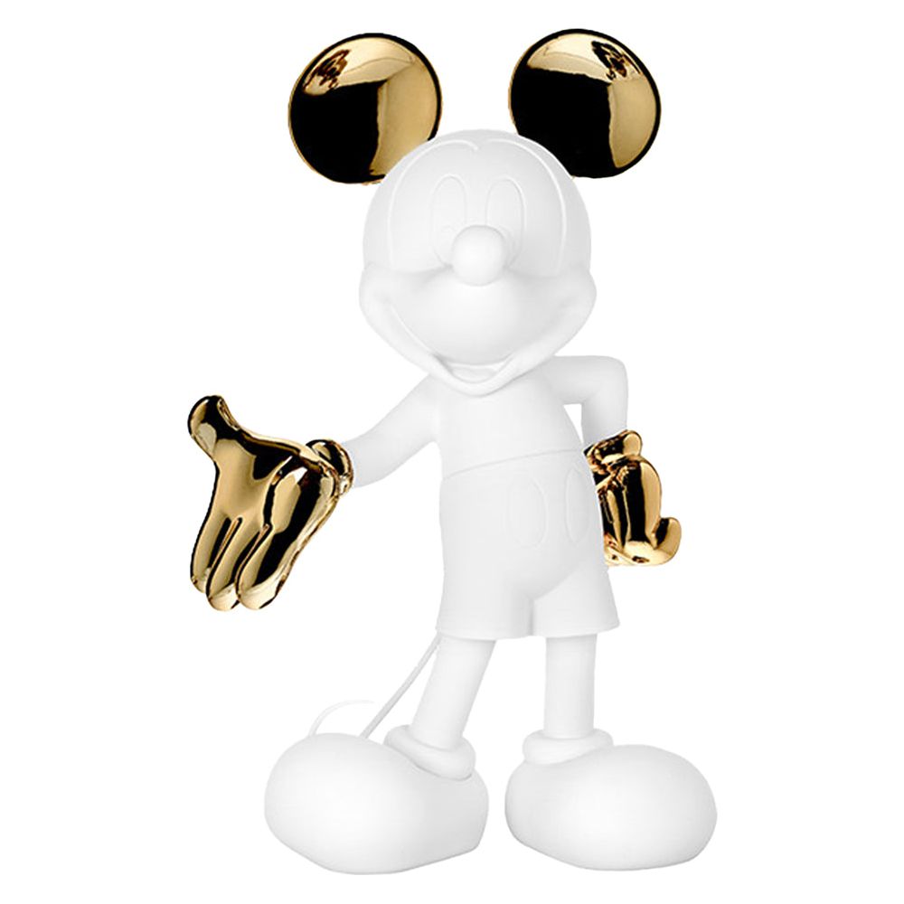 Mickey Mouse 12" Welcome Studio Figurine - White & Gold