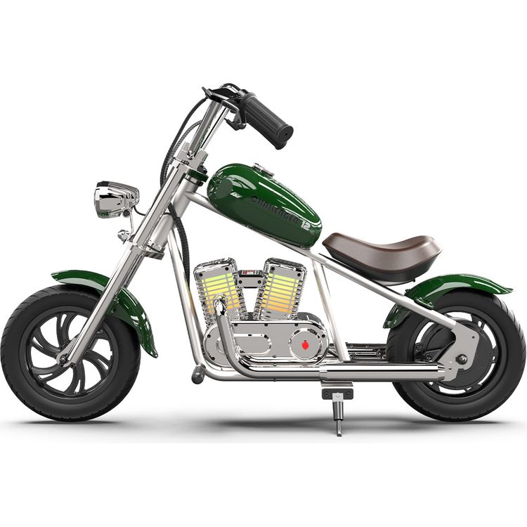 Hyper Gogo Challenger 12 Plus Kids Motorcycle with App - Green