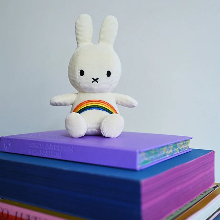 Miffy Rainbow 7" Plush - Off White