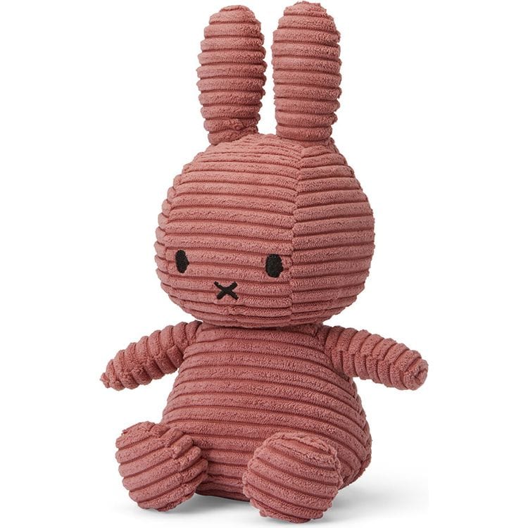 Bon Ton Toys -  9" Miffy ECO Corduroy Plush - Dusty Rose -  Plush