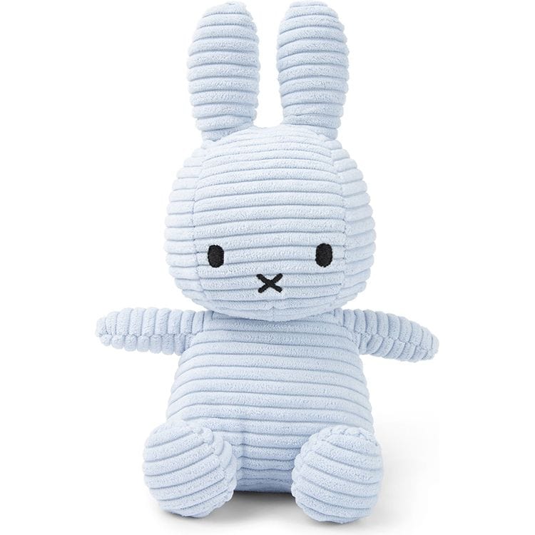  Bon Ton Toys -  9" Miffy ECO Corduroy Plush - Ice Blue -  Plush