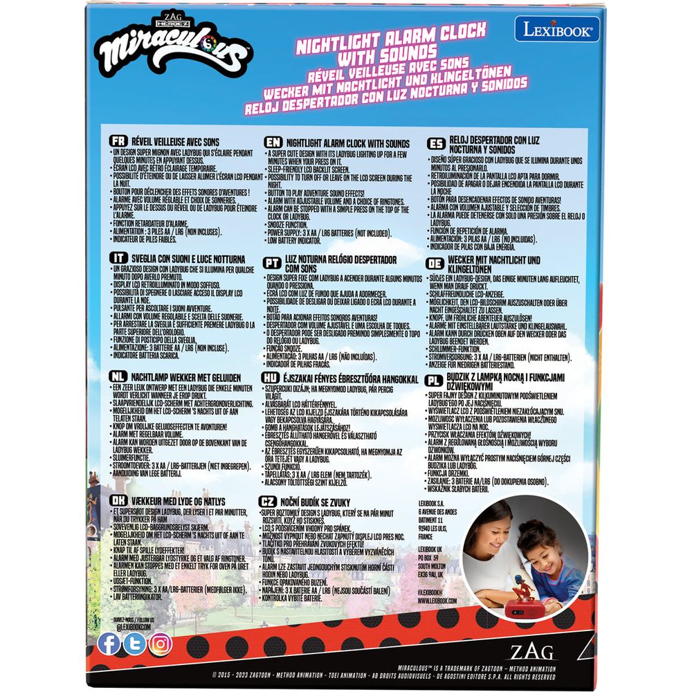 Miraculous Light Character Radio Alarm Clock