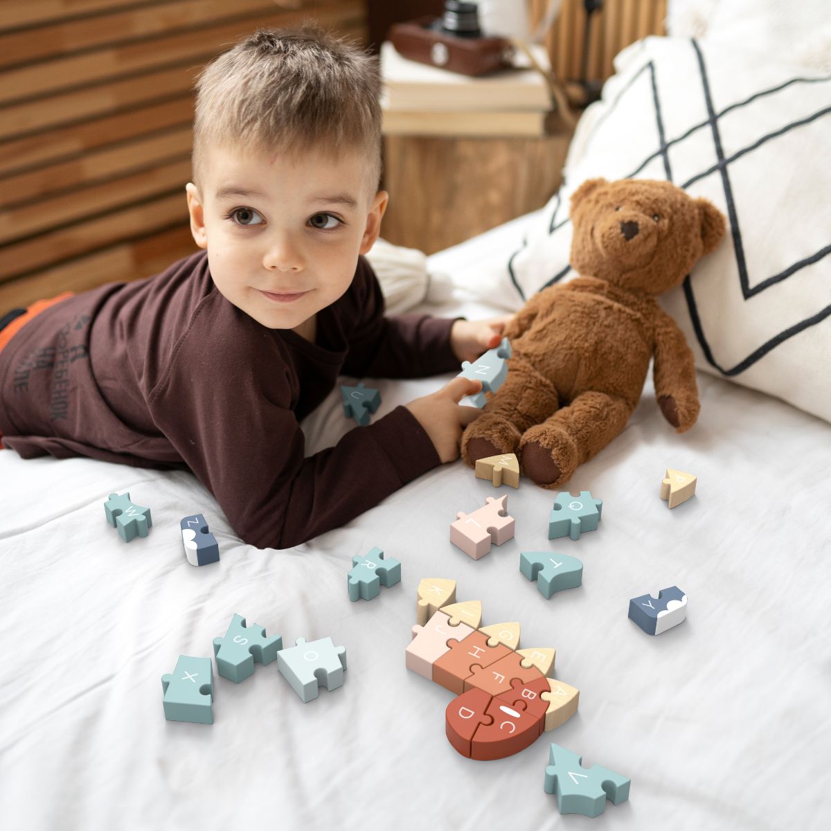  Speedy Monkey -  ABC Dino Puzzle -  Puzzles