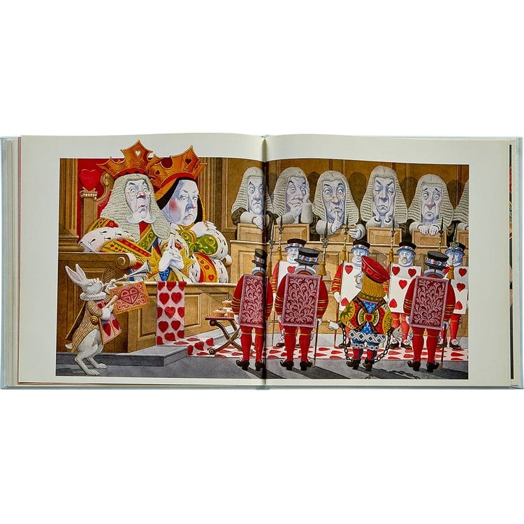  Graphic Image -  "Alice's Adventures in Wonderland" Book in Ice Bonded Leather -  Books