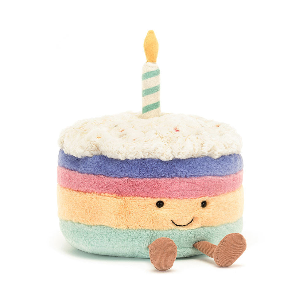  Jellycat, Inc. -  Amuseables Rainbow Birthday Cake Plush -  Plush