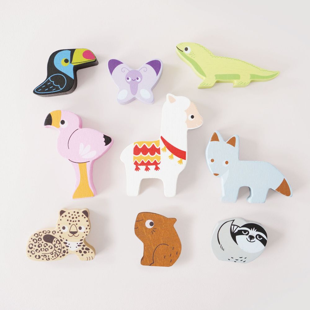  Le Toy Van -  Andes Stacking Animals & Bag -  Infants