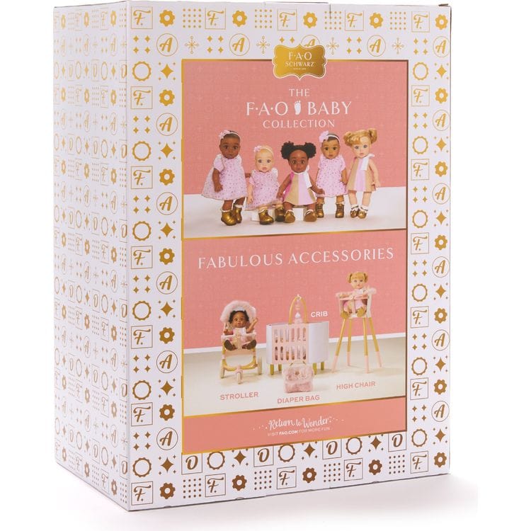  FAO Schwarz -  Baby 3-Wheel Doll Stroller -  Dolls