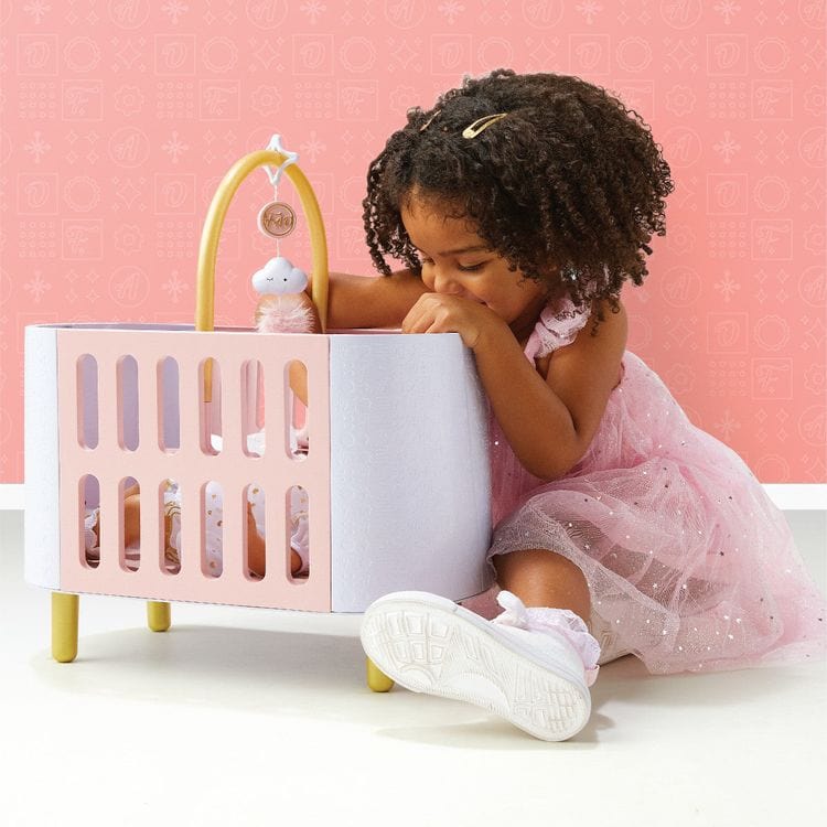  FAO Schwarz -  Baby Doll Crib & Play Mat -  Dolls