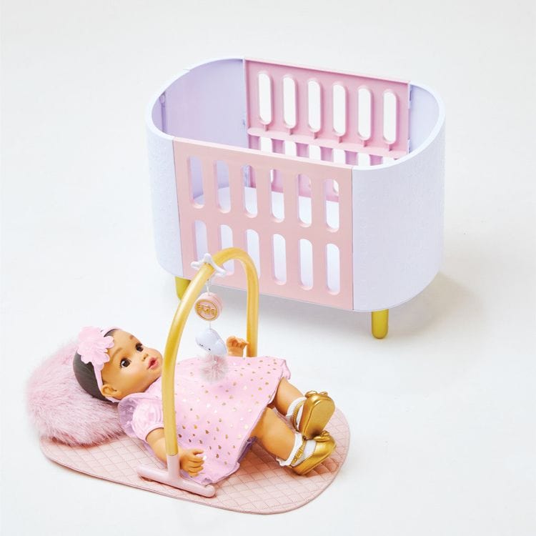  FAO Schwarz -  Baby Doll Crib & Play Mat -  Dolls