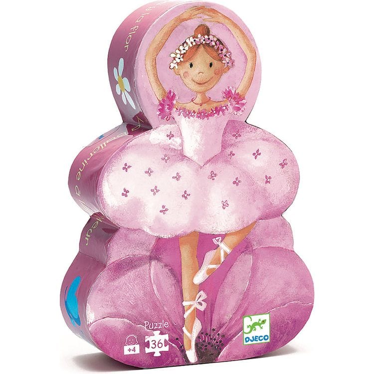 Djeco -  Ballerina With Flower 36 Piece Puzzle -  Puzzles