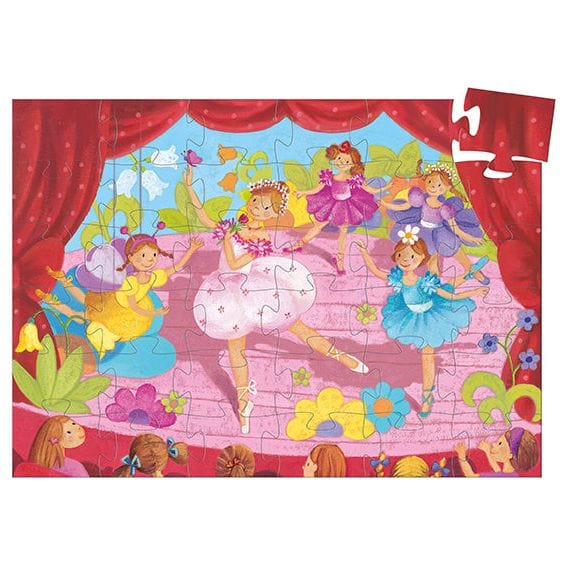 Djeco -  Ballerina With Flower 36 Piece Puzzle -  Puzzles