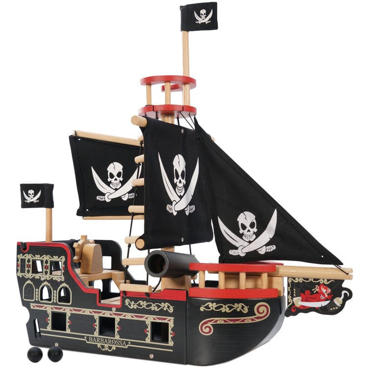  Le Toy Van -  Barbarossa Pirate Ship & Characters -  Preschool