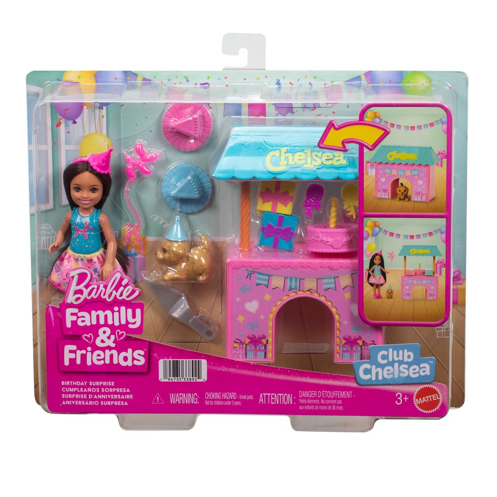  Barbie -  Barbie Club Chelsea Birthday Surprise Doll and Accessories -  World of Barbie