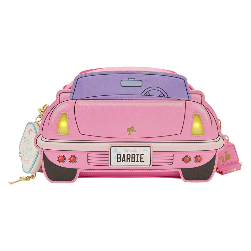  Loungefly -  Barbie Corvette Car Light-Up Crossbody Bag with Coin Bag -  World of Funko