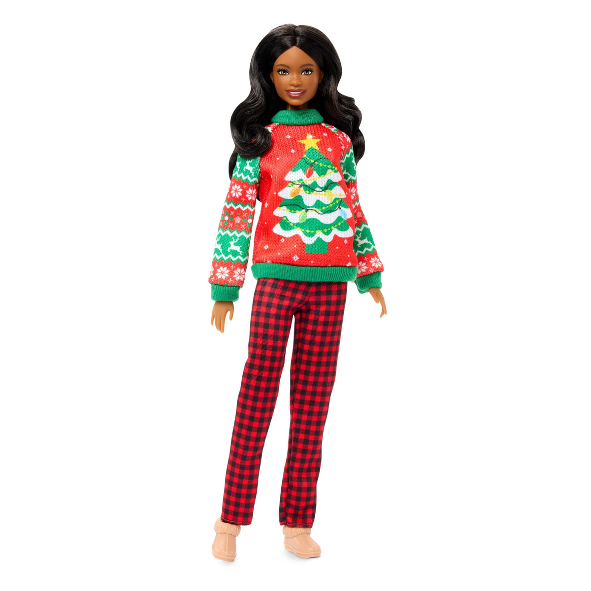 Barbie -  Barbie Holiday Sweater Doll with Long Brunette Hair -  World of Barbie