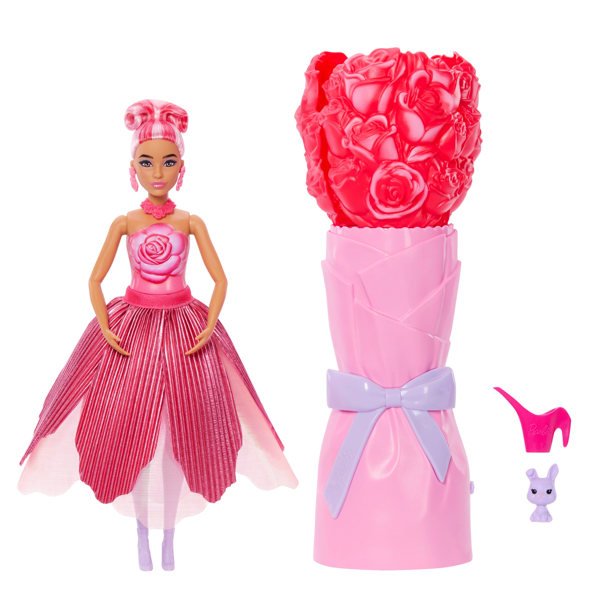 Barbie Petal Pop Red Rose Accessories and Doll Barbie Petal Pop Red Rose Accessories and Doll