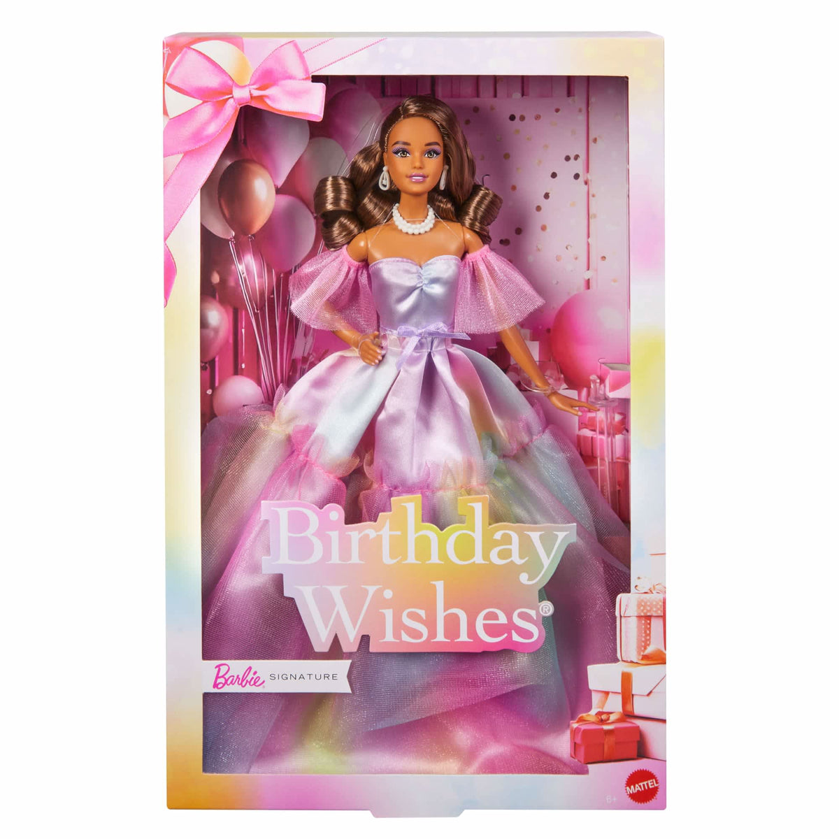  Barbie -  Barbie Signature Birthday Wishes Fashion Doll - Brunette -  World of Barbie