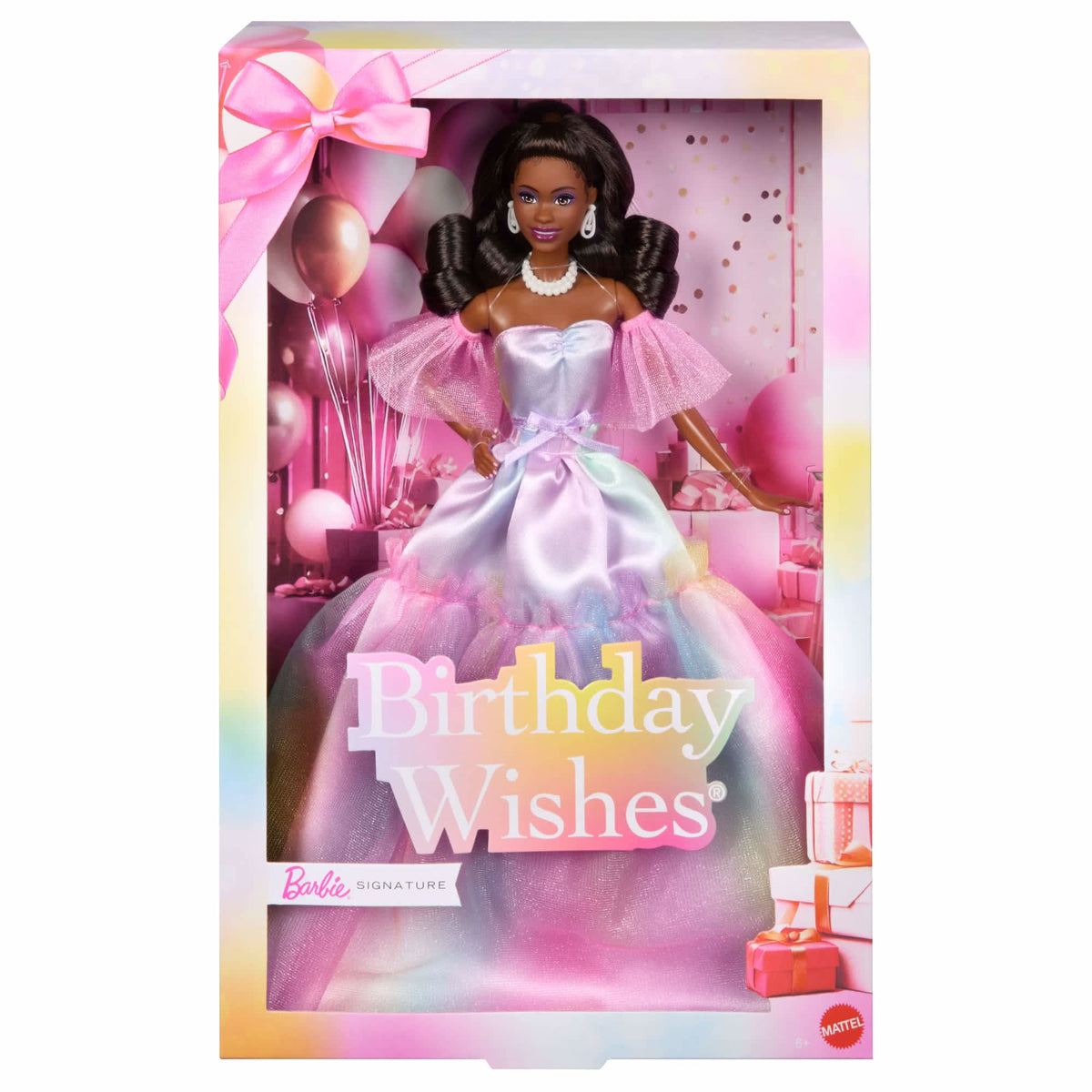  Barbie -  Barbie Signature Birthday Wishes Fashion Doll - Dark Brown Hair -  World of Barbie