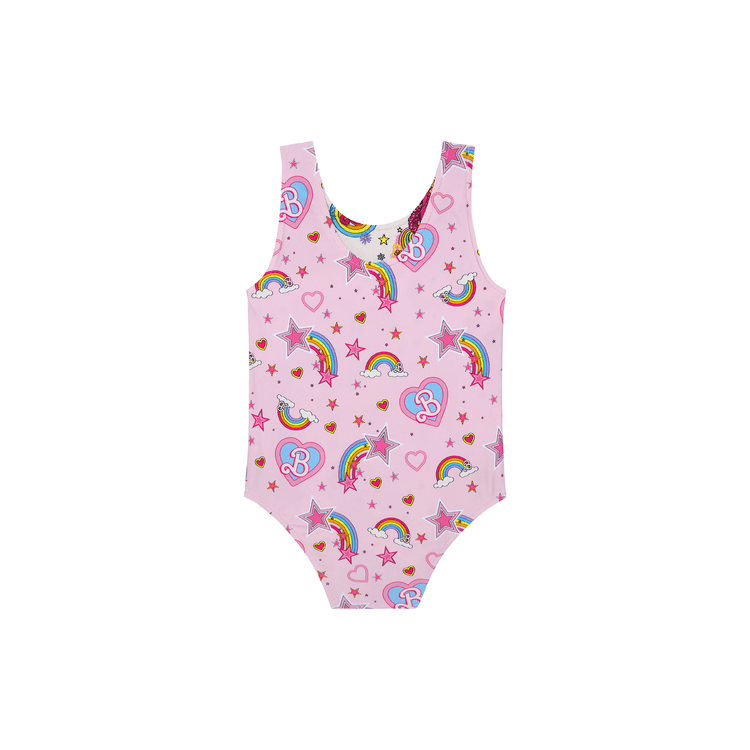  Posh Peanut -  Barbie Star Power - Kids Reversible One Piece Swimsuit -  World of Barbie