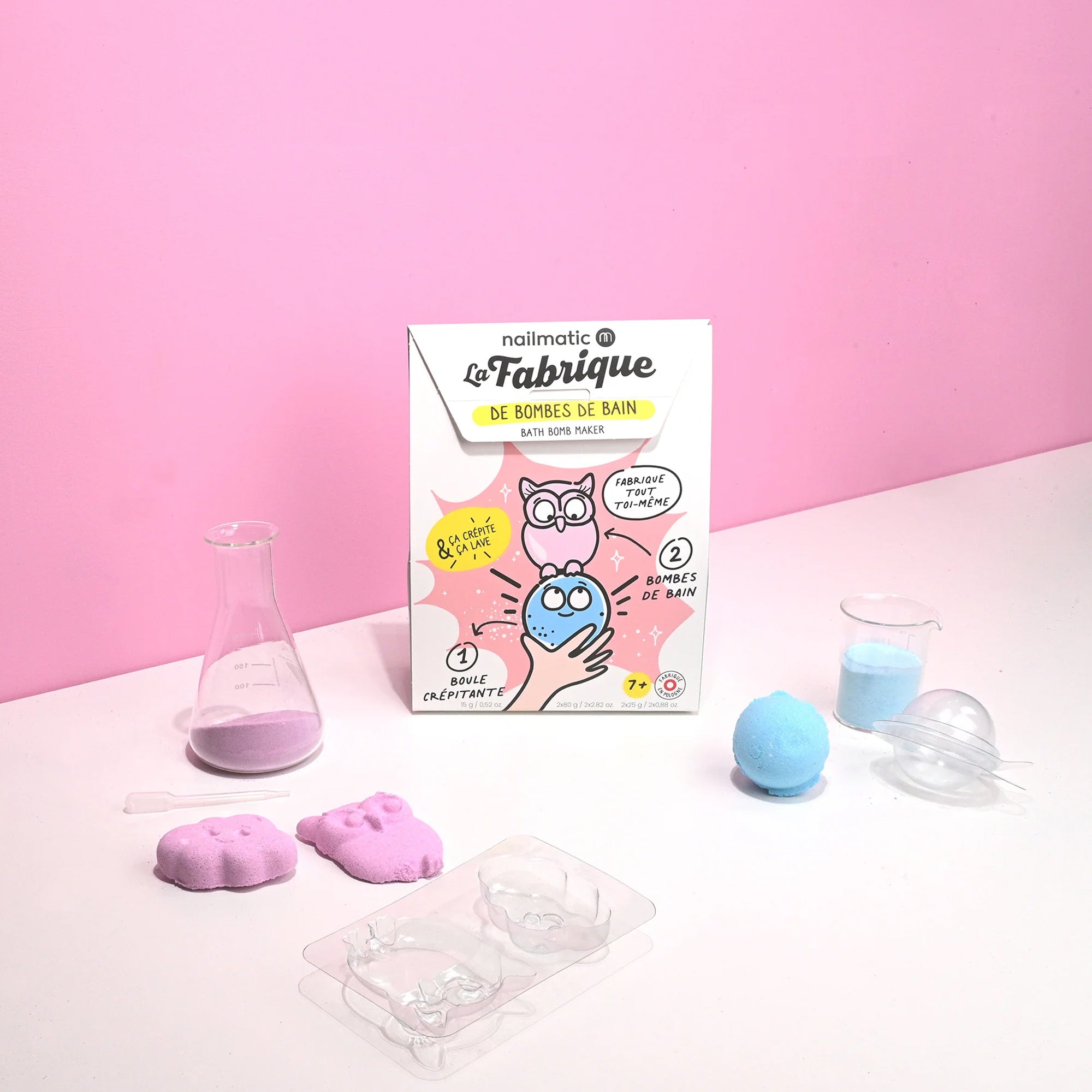  Nailmatic -  Bath Bomb Maker Kit for Kids - Owl & Cloud -  Trend Accessories