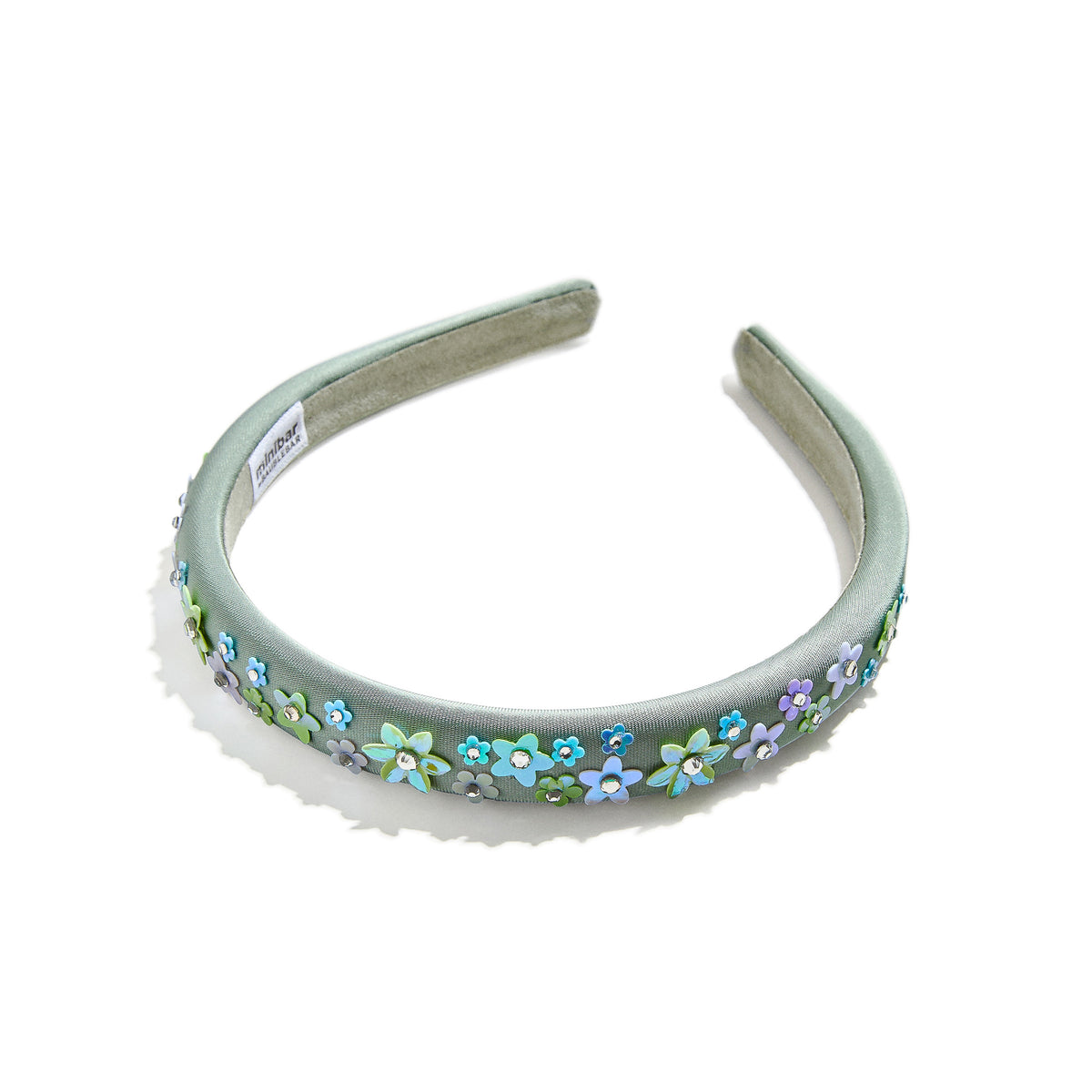 Minibar by BaubleBar -  Beaded Floral Headband - Green -  Trend Accessories