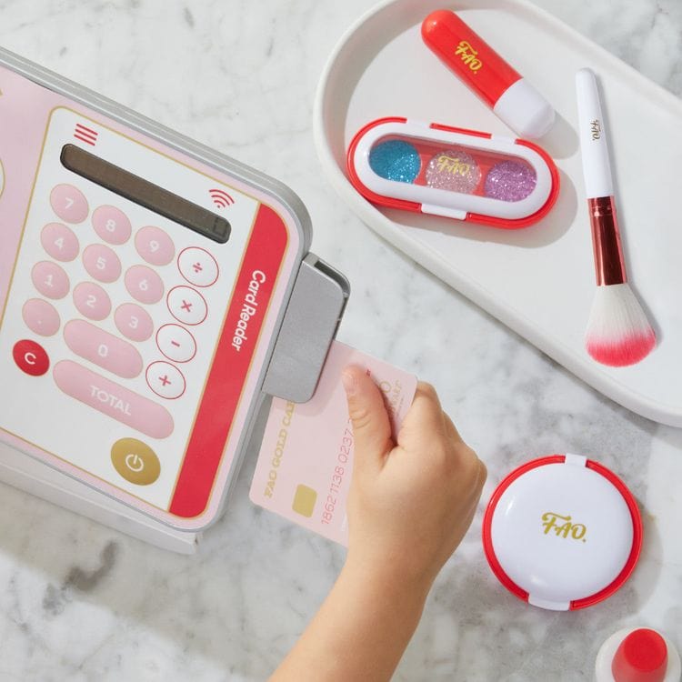  FAO Schwarz -  Beauty Boutique Pretend Makeup Shop Register -  Fashion Activity and Roleplay