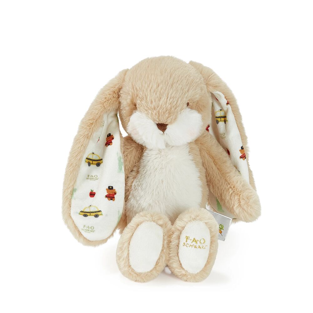  Bunnies By The Bay -  Big Apple NYC - FAO Schwarz Tiny 10" Floppy Nibble Bunny Plush -  Plush