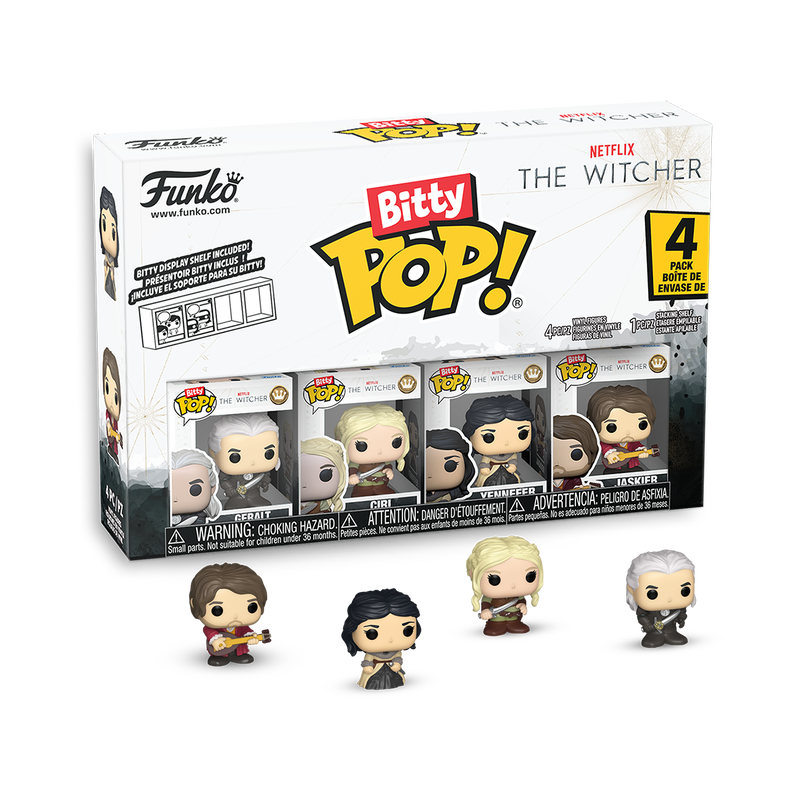 The Witcher Bitty Pop! Netflix The Witcher 4-Pack Series 1