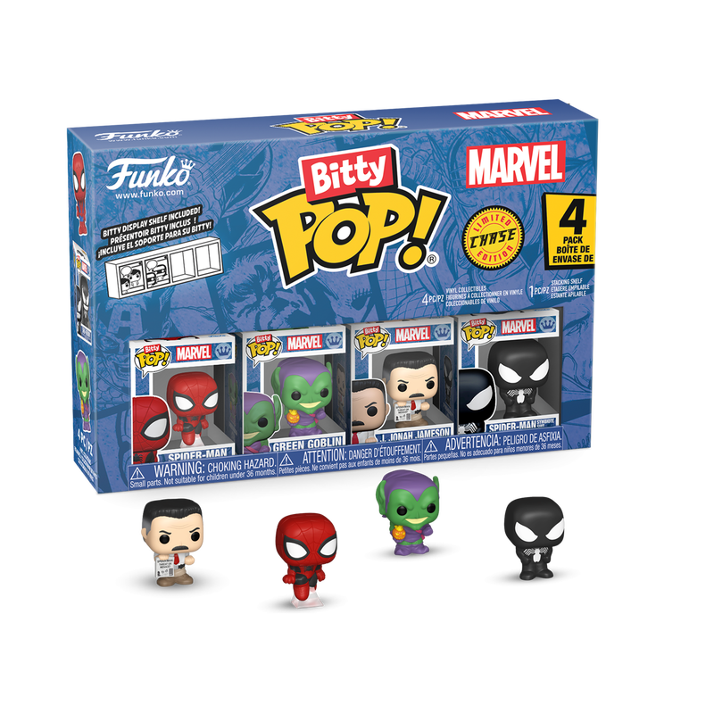 Marvel Bitty Pop! Spider-Man 4-Pack Series 1