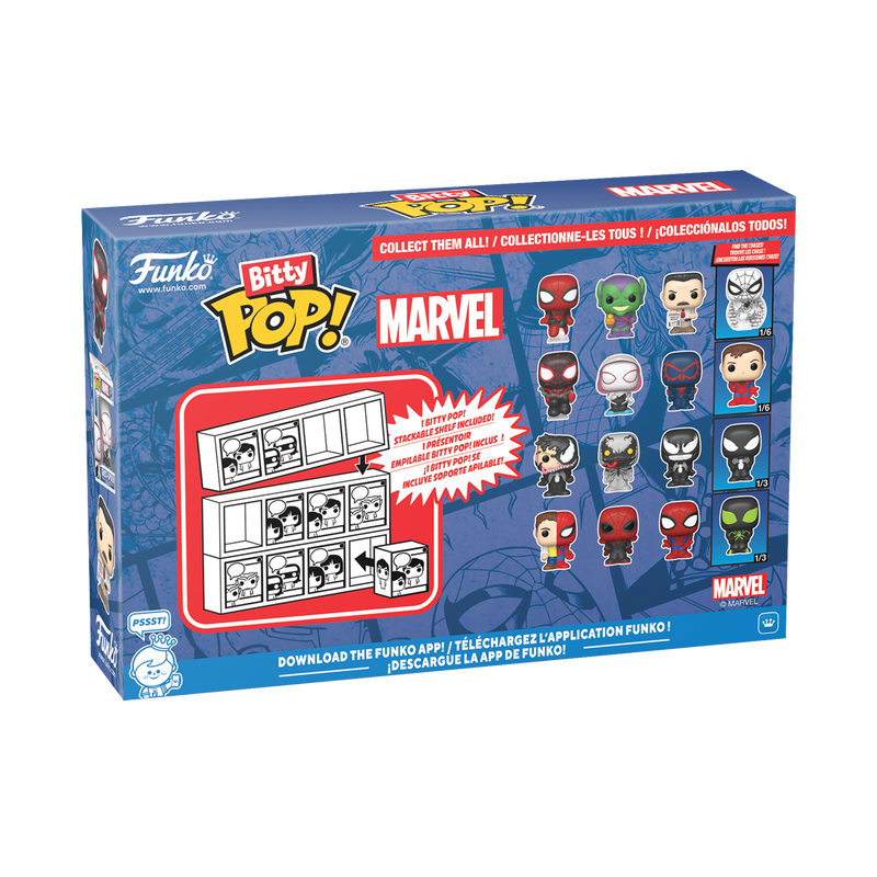 Marvel Bitty Pop! Spider-Man 4-Pack Series 3