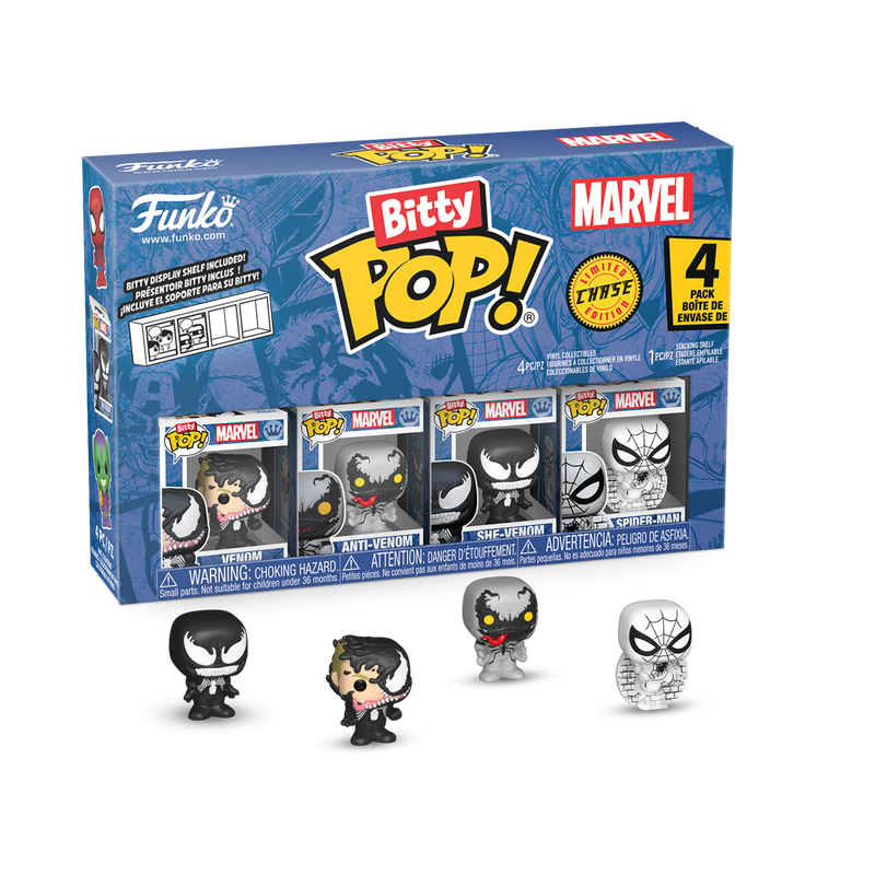 Marvel Bitty Pop! Spider-Man 4-Pack Series 3