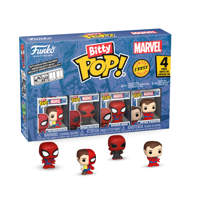 Marvel Bitty Pop! Spider-Man 4-Pack Series 4