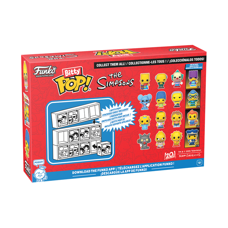 The Simpsons Bitty Pop! The Simpsons 4-Pack Series 2