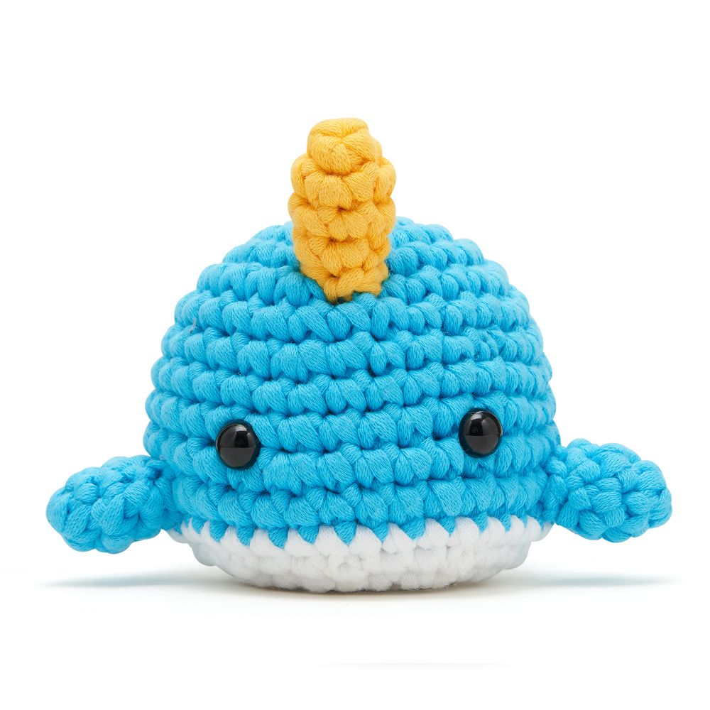  The Woobles -  Bjørn the Narwhal Learn to Crochet Kit -  Creativity