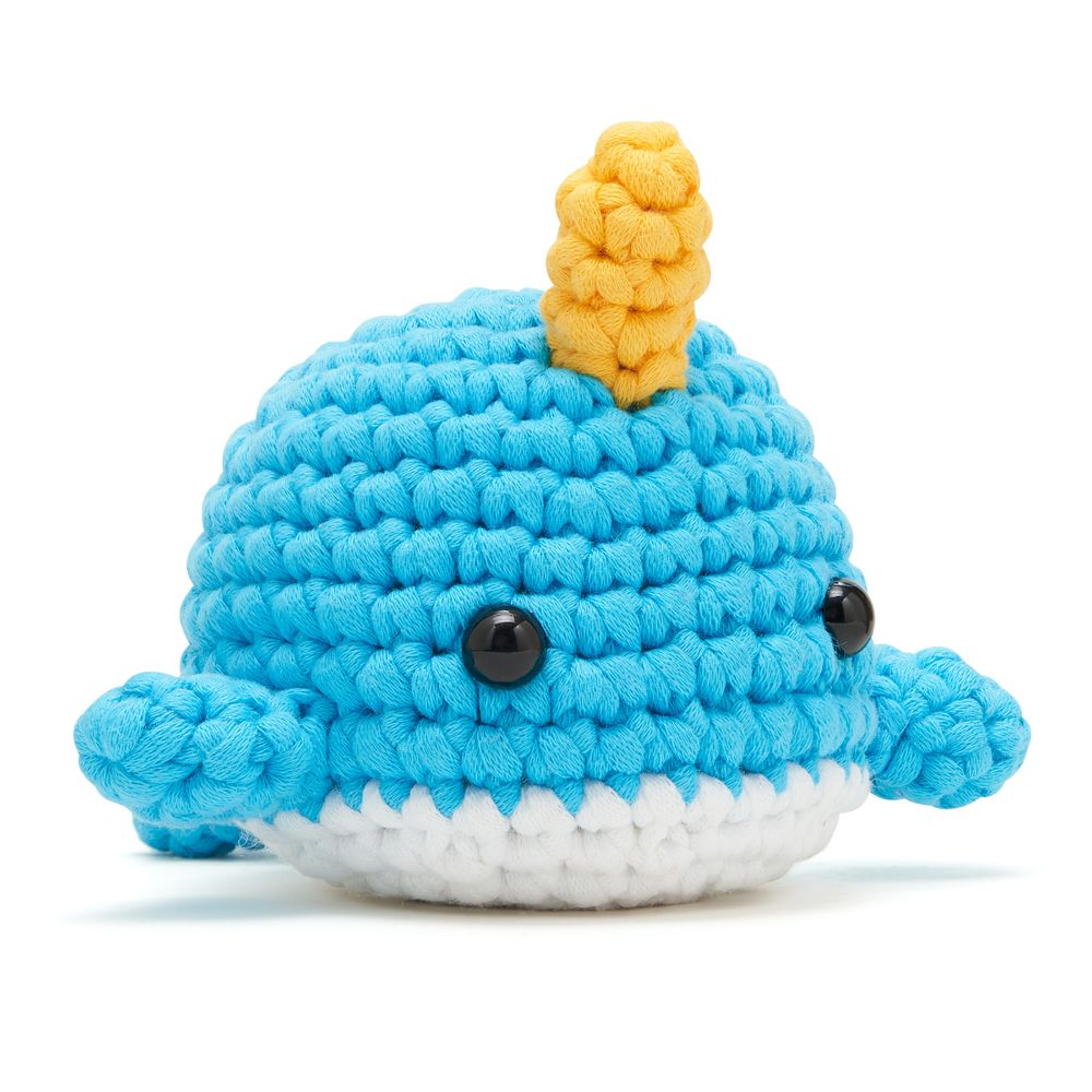  The Woobles -  Bjørn the Narwhal Learn to Crochet Kit -  Creativity