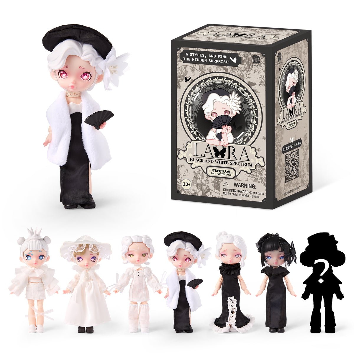 Battat Blind Boxes -  Black & White Spectrum Blind Box -  Collectibles