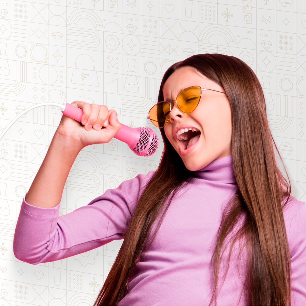  FAO Schwarz -  Bluetooth® Portable Karaoke Station with Microphone -  Music